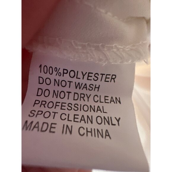 Mac Duggal Strapless Jumpsuit With Feather Trim Size 2 White Crepe Polyester Sle - Picture 10 of 10